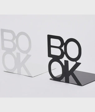 Set van 2 Stijlvolle IJzeren Boekensteunen - Anti-slip - Ideaal voor Thuis, Kantoor en Bibliotheek