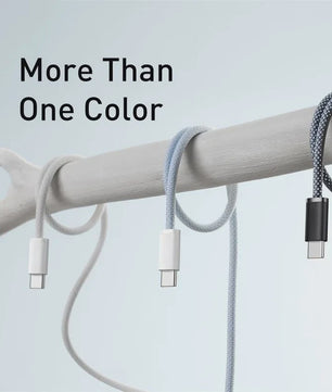 USB-C Kabel met PD 60W Snelladen - Geweven Draad voor iPhone, Samsung, Huawei
