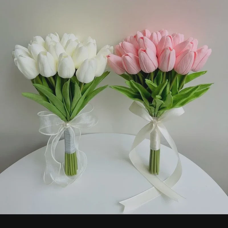 Real Touch Kunstbloemen Tulpen - Luxe Boeketten voor Huis & Bruiloft Decoratie