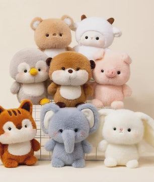 Schattige Pluche Dieren Knuffels & Kussens - Beer, Olifant, Varken & Meer - Cadeau Kinderdag