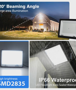 Krachtige LED Floodlight 50W-300W IP66 Waterdicht - Koel Wit 6500K