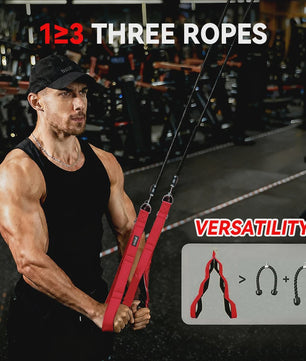Heavy Duty Triceps Touw voor Kabelmachine - Fitness Pull Down Oefening voor Biceps, Triceps & Rug Training