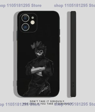 Call of Duty Ghost iPhone Hoesje - Zwart Siliconen Shockproof Beschermhoes