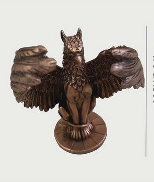 Mythologische Griffioen Beeldje - Uniek Hars Ambacht voor Bureau of Woondecoratie