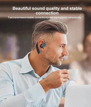 Draadloze Air Conduction Oordopjes met Bluetooth 5.3, LED Display & Noise Cancelling