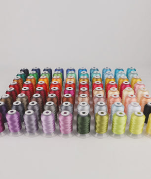 80 Kleuren Premium Polyester Borduurzijde Set - 500M Spoelen voor Huisborduurmachines