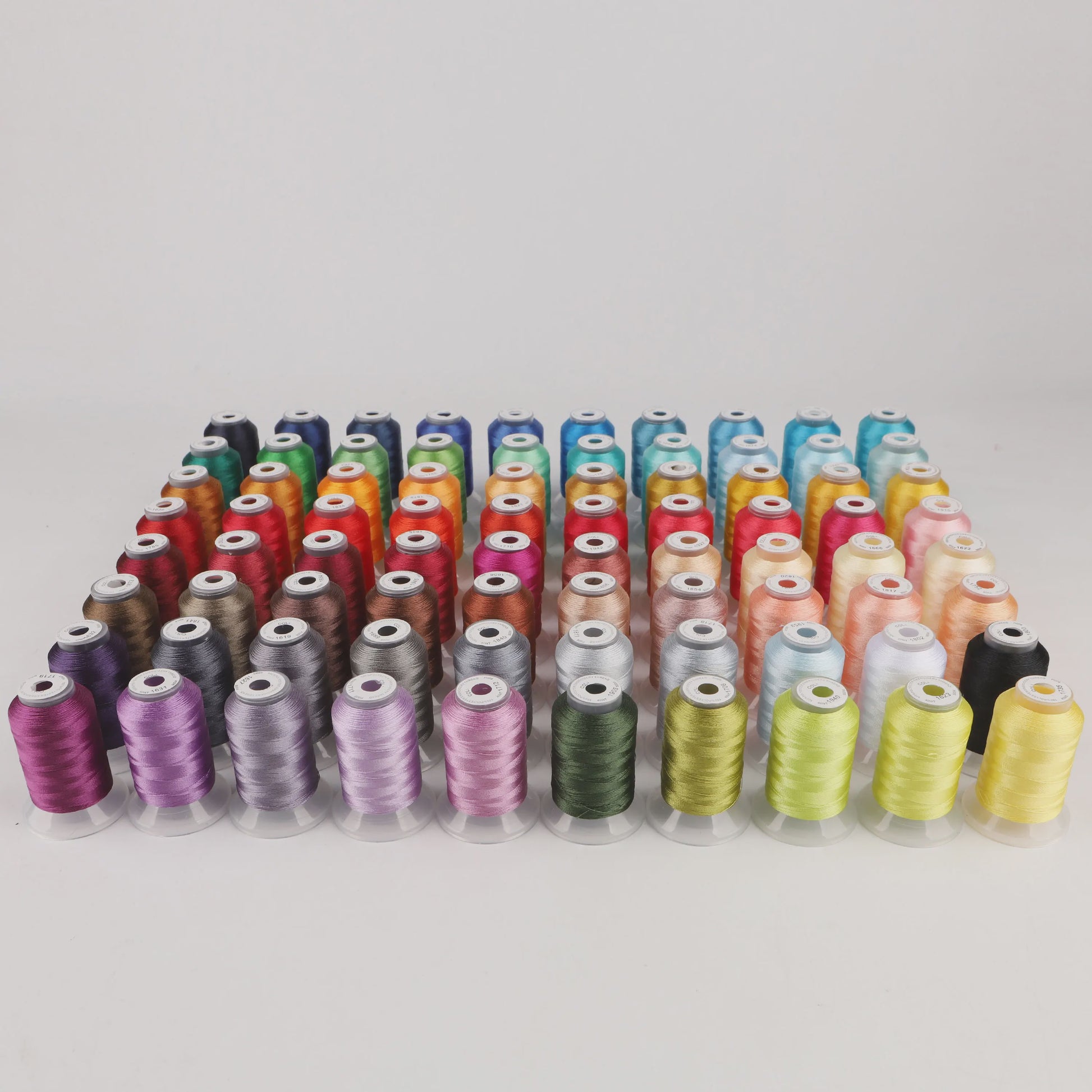 80 Kleuren Premium Polyester Borduurzijde Set - 500M Spoelen voor Huisborduurmachines