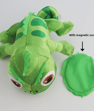 Schattige Kameleon Knuffel 15cm - Draagbare Pluche Speelgoed met Magneet