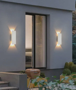 Moderne LED Buiten Wandlamp - Waterdicht IP65 Aluminium - Zwart/Wit - Up & Down Light