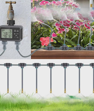 Slimme Tuin Watergift Timer met Dual Zone LCD Display en Vernevelingssysteem