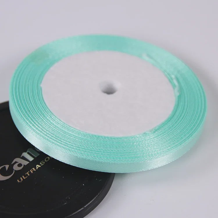 22 Meters/Roll 6mm Silk Satin Ribbons Christmas Halloween Birthday Party Gift Wrapping Ribbons DIY Handmade Crafts Material