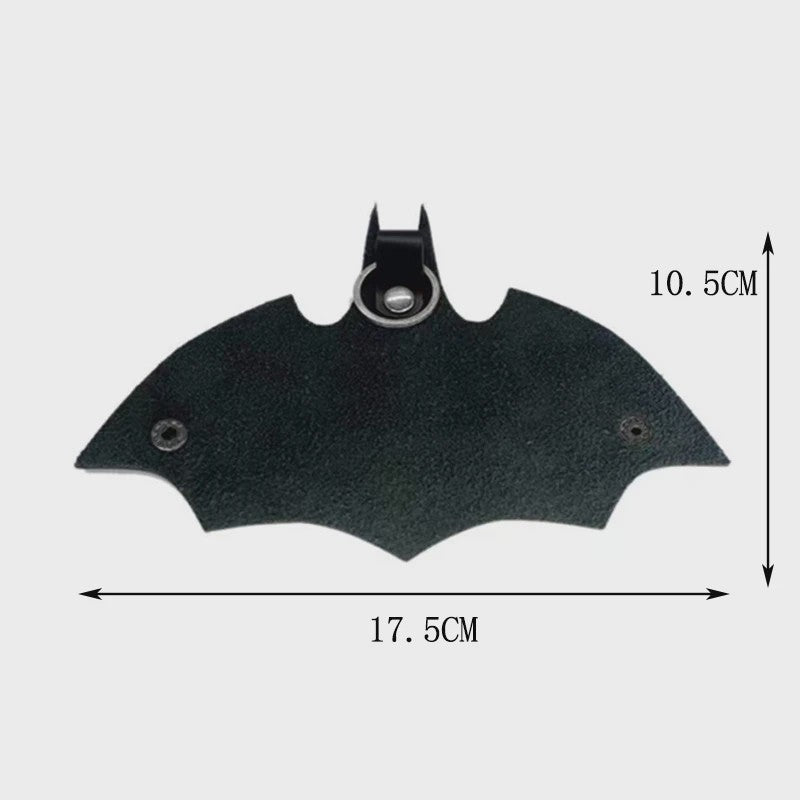 Stoere Batman Bat-vormige Leeren Sleutelhanger voor Auto, Tas & Taille - Uniseks Accessoire