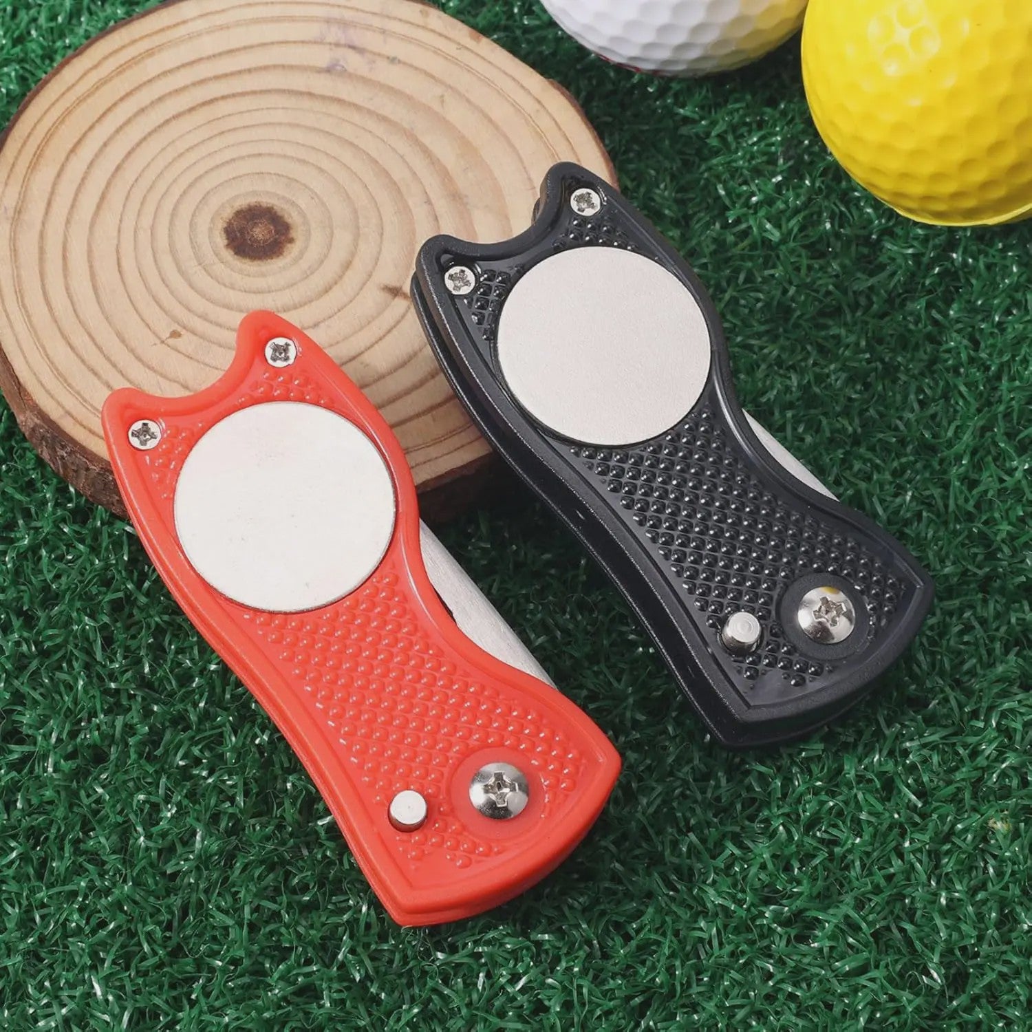 Opvouwbare Golf Divot Reparatie Tool met Magnetische Bal Marker