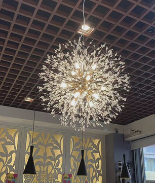 Moderne Bloemvormige LED Hanglamp - Sterrenhemel Effect voor Woonkamer & Eetkamer