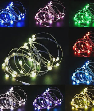Waterdichte LED Snoer Verlichting - 1-5M Koperdraad - Batterij Aangedreven - Feest & Kerst Decoratie