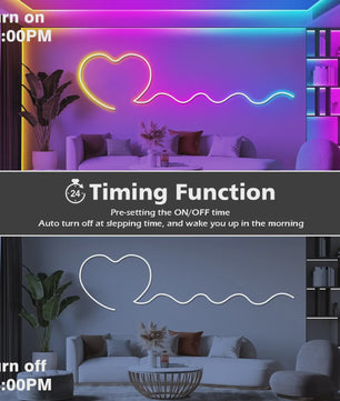 Flexibele RGB LED Neon Touwverlichting 30M/20M - App/Remote Bediening, Muziek Sync, IP65 Outdoor