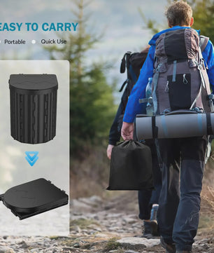 Draagbaar Camping Toilet - Opvouwbaar en Compact voor Auto, Camper, Boot & Buiten