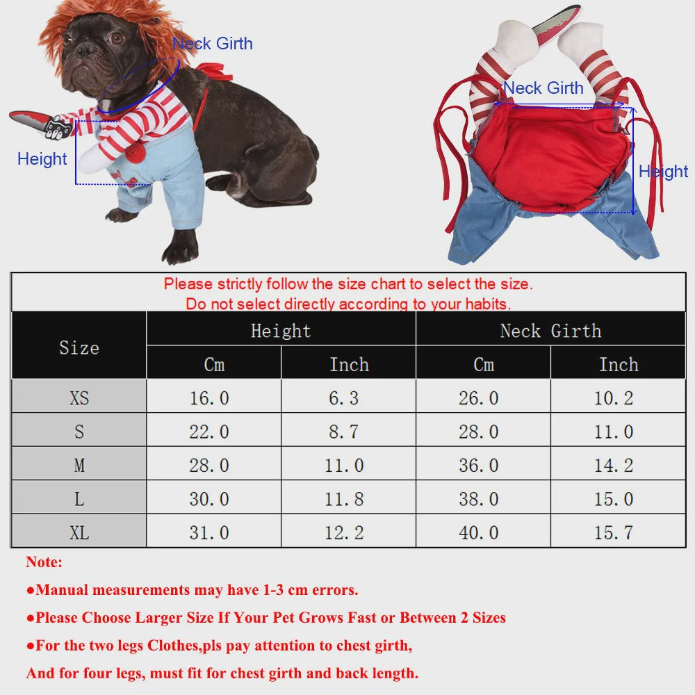 Grappige Huisdier Kostuum - Halloween Cosplay Outfit voor Katten en Kleine Honden