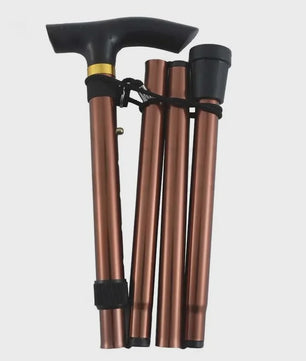 Verstelbare Aluminium Wandelstok - Opvouwbaar, Lichtgewicht & Antislip voor Wandelen en Ouderen