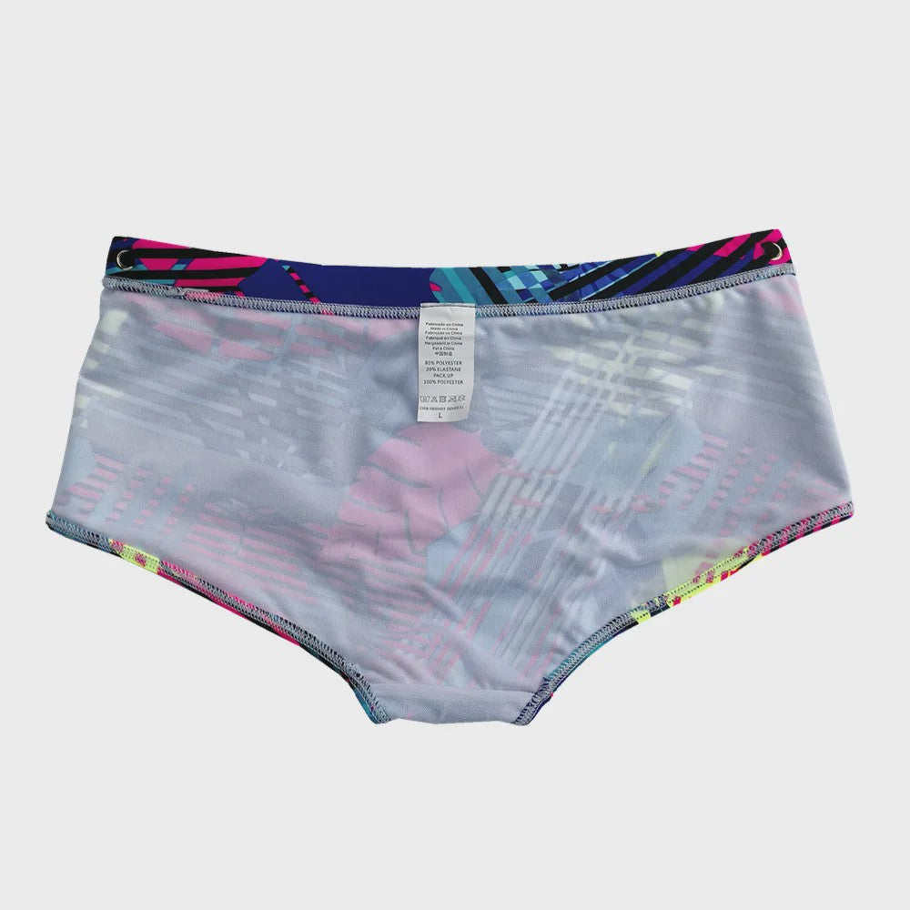 Herenshorts Zwembroek met Bladprint - Braziliaanse Snit - Sneldrogend