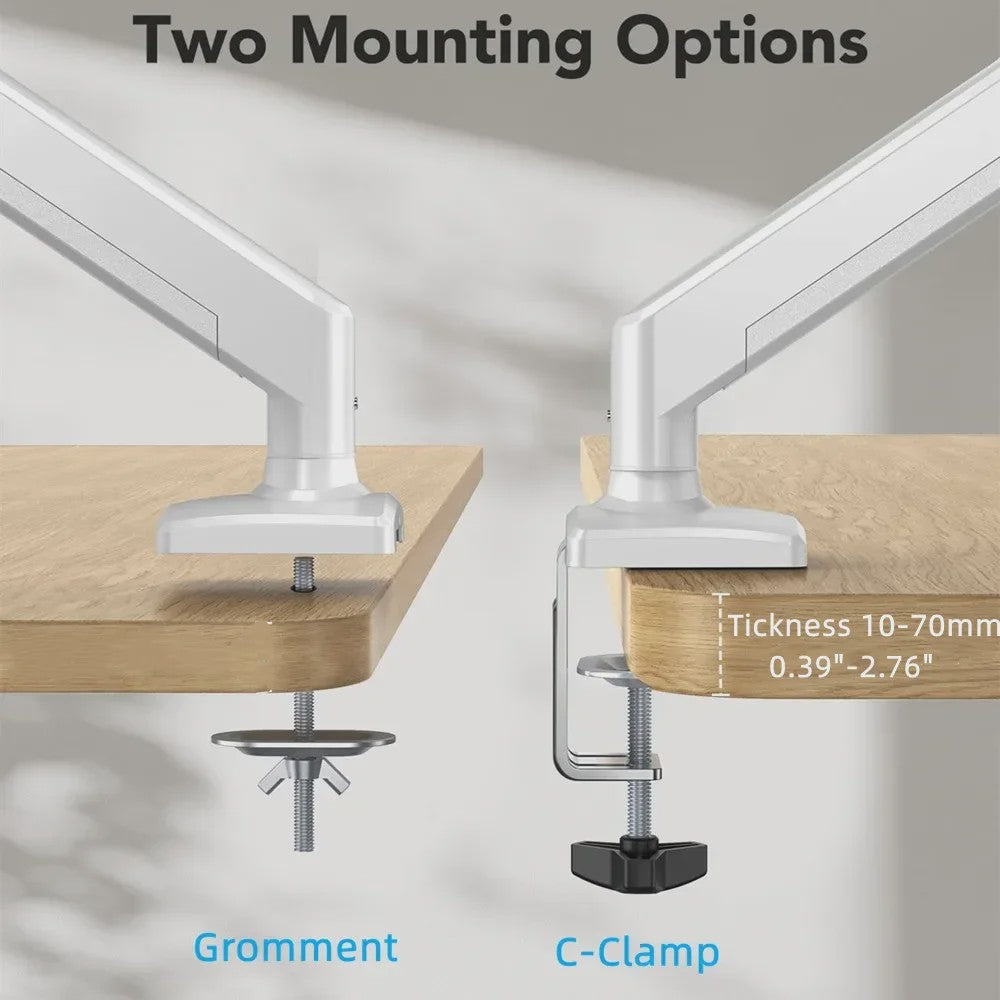Universele Monitor Arm voor Schermen tot 32 Inch - Bureau Mount met Verstelbare Hoogte en Kanteling