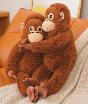 Grote Zachte Pluche Knuffel Gorilla / Aap - 62cm - Leuke Kinderkamer Decoratie & Cadeau