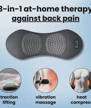 3-in-1 Rugmassager met Warmte & Vibratie voor Rugpijn Verlichting en Tractie