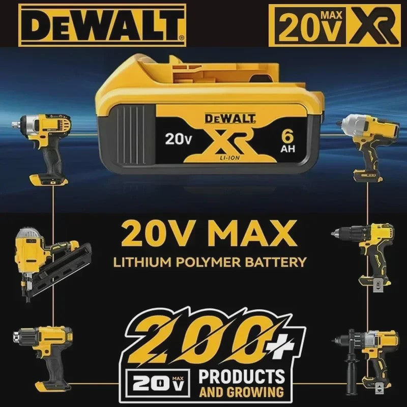 DeWalt 20V MAX XR 6.0Ah Lithium Accu - DCB206 - Snel Opladen