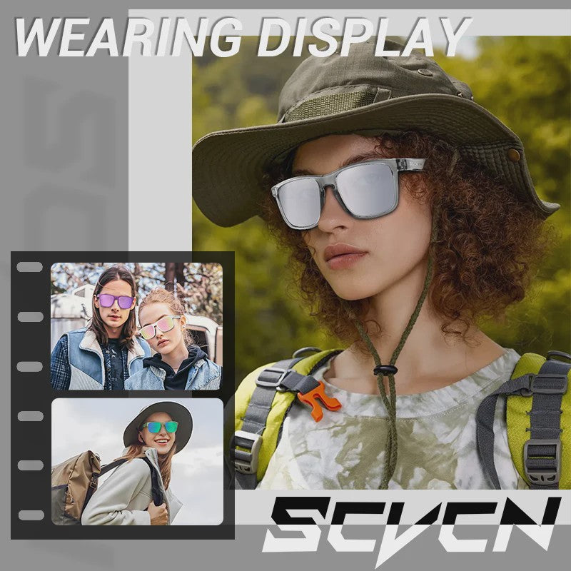 SCVCN Polarized Sportzonnebril - UV400 Bescherming voor Fietsen, Wandelen & Outdoor