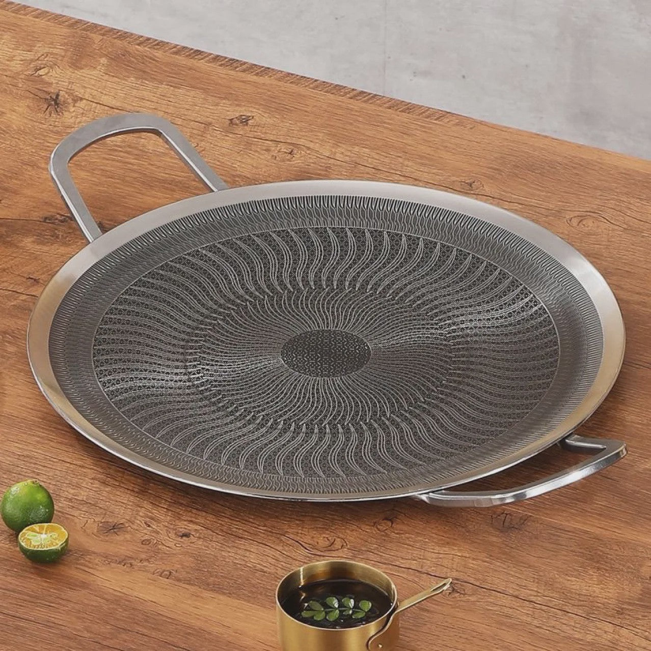 RVS BBQ Grillpan - Geschikt voor Camping, Thuis & Inductie/Gas Kookplaten