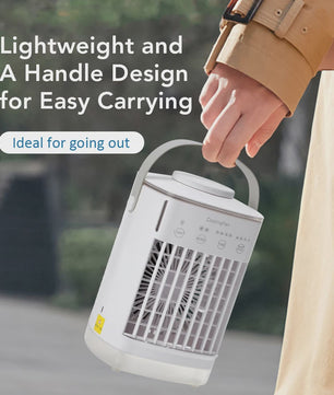Draagbare Mini Air Cooler met Verneveling en LED Nachtlampje