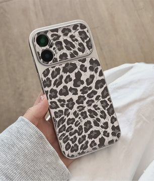 Luxe Leopard Print Telefoonhoesje voor iPhone - Schokbestendig met Bumper