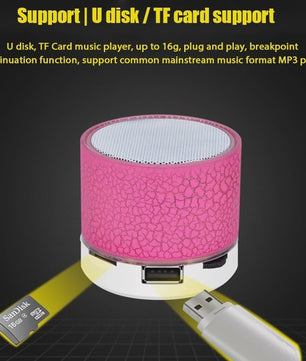 Mini Bluetooth Speaker met Kleurrijke LED Verlichting en Draadloze Muziekweergave
