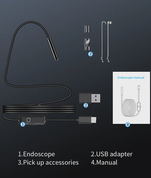 7mm Type-C Android Endoscoop Camera - Waterdicht met 6 LED's