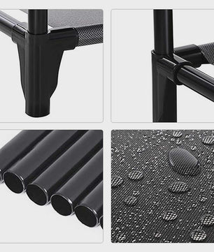 10-laags Schoenenrek - 100x30x176cm - Metalen Frame & Vliesstof - Organisatie voor Hal & Slaapkamer