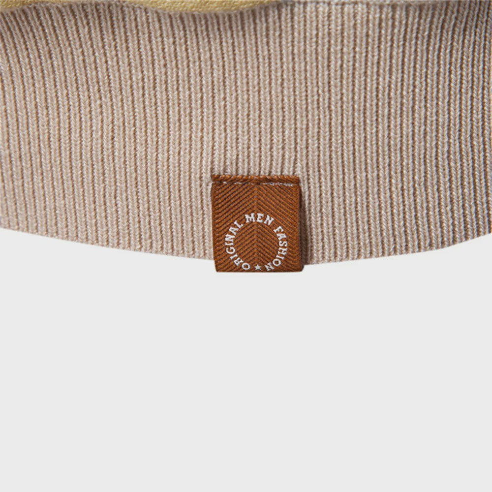 Heren Gebreide Polo Shirt - Ademend, Zomerse Strepen & Mesh Inzetstukken