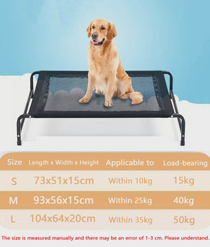 Verhoogd Hondenkussen XL - Zomer Bed voor Grote Honden & Katten - Duurzaam, Ventilerend & Anti-slip