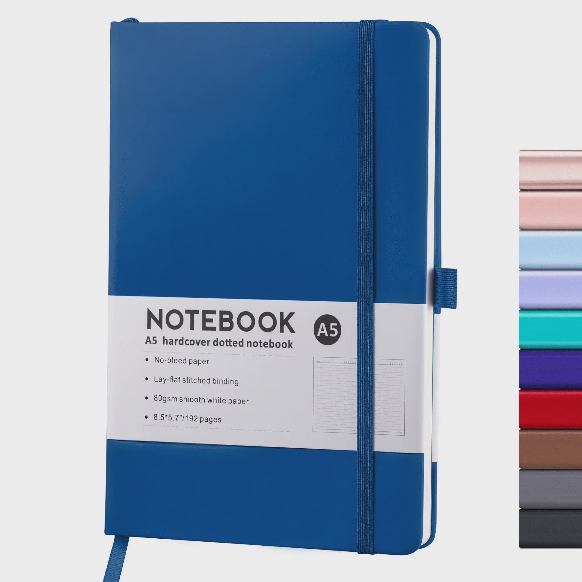 Hardcover A5/A6 Notitieboek met Elastische Band - PU Leer Dagboek