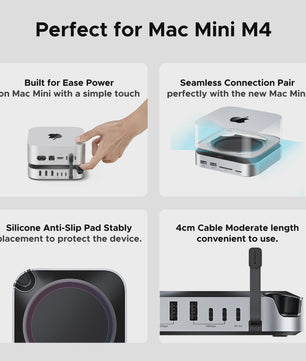UGREEN Docking Station & M.2 NVMe SSD Enclosure voor Mac Mini M4