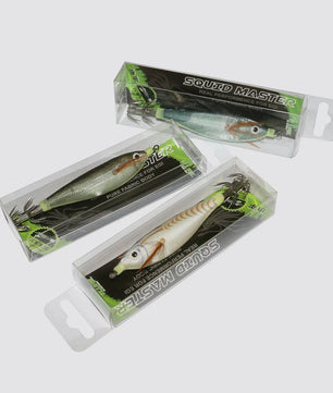 2x Luminous Squid Jigs - Kunst aas voor vis, 10cm, 9g, Kunst Octopus/Garnalen/Inktvis, Hard Bait