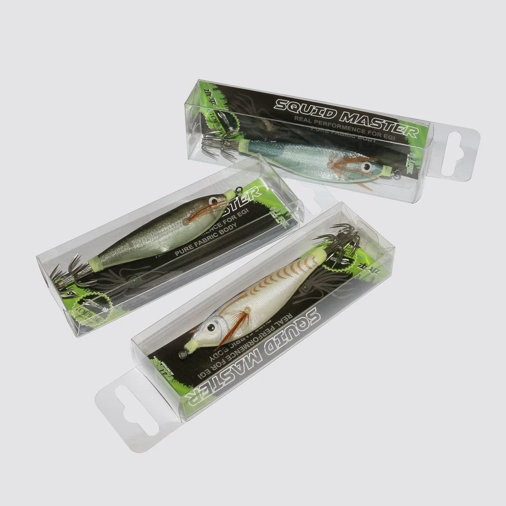 2x Luminous Squid Jigs - Kunst aas voor vis, 10cm, 9g, Kunst Octopus/Garnalen/Inktvis, Hard Bait