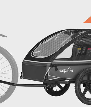 Kinderfietskar BT609S - Opvouwbaar, met opbergvak en snelsluiting