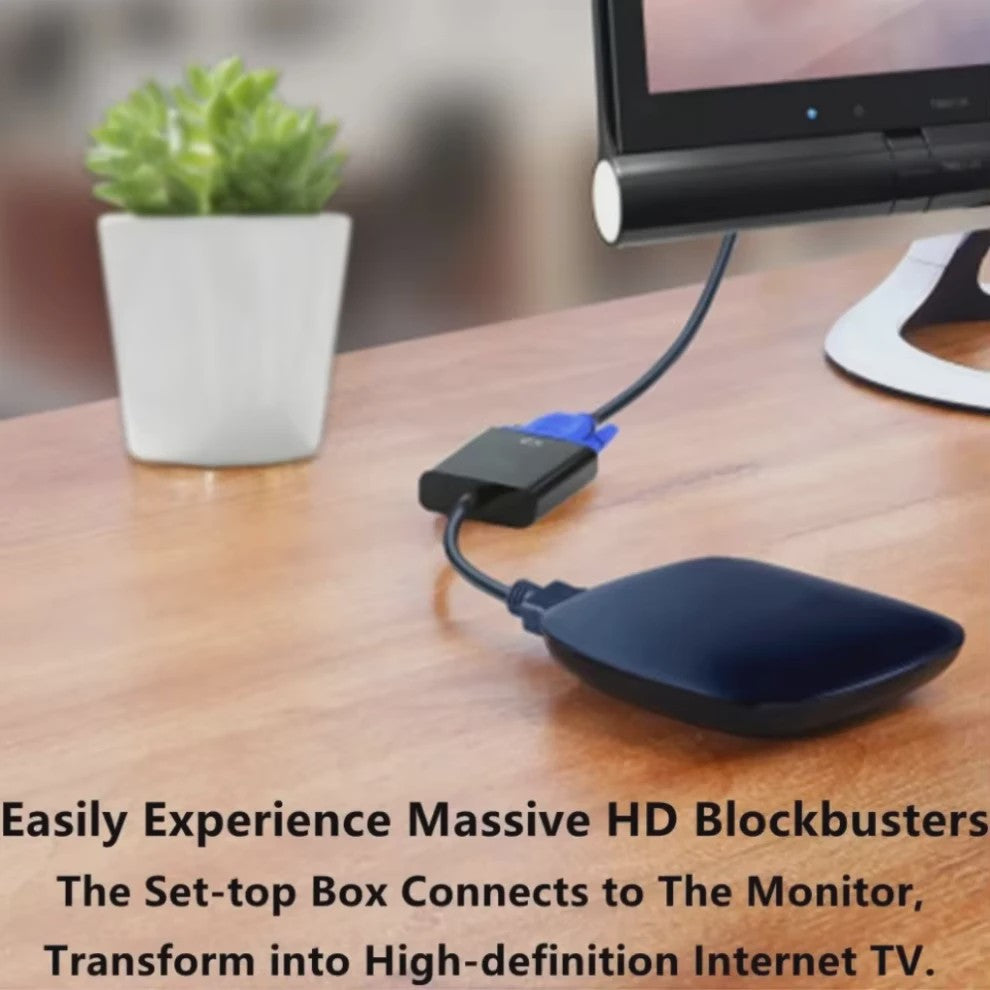 HDMI naar VGA Adapter Kabel 1080P Converter voor PC, Laptop, TV Box & Projector