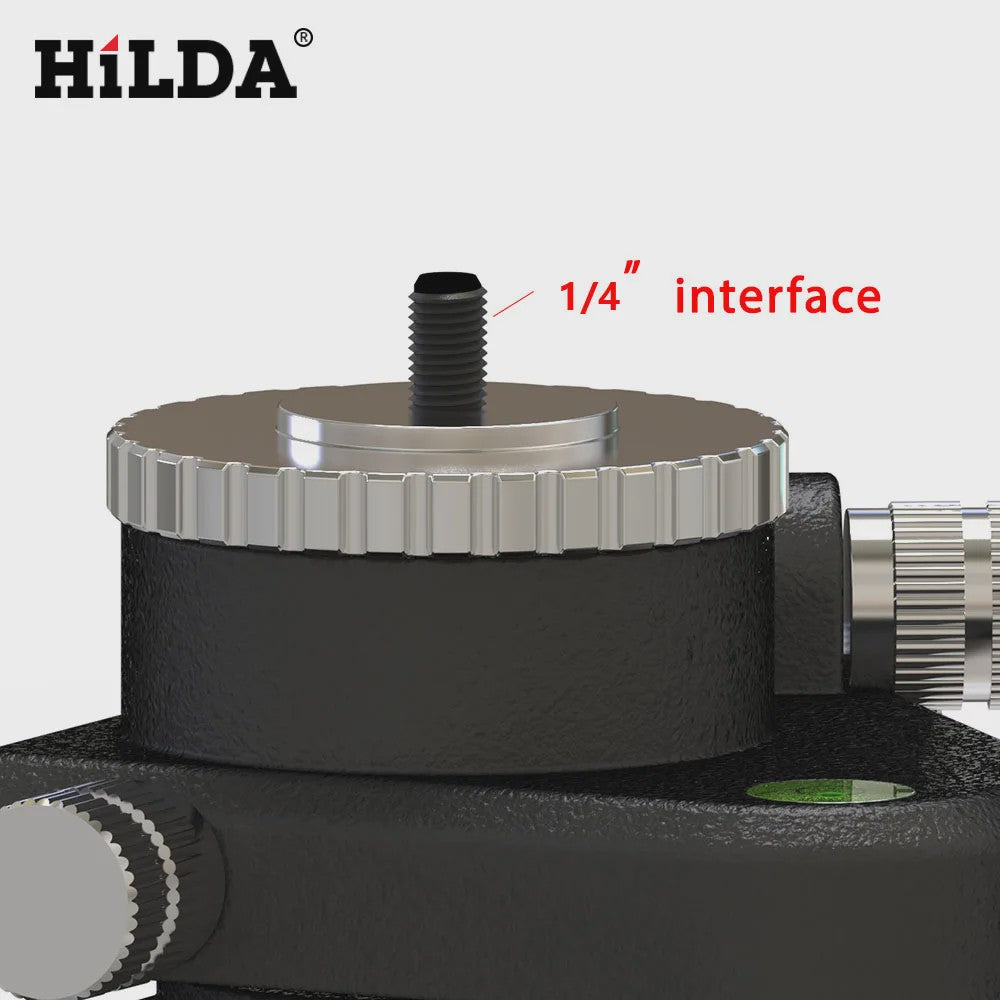HILDA 360° Precisie Roterende Laser Level Basis met 1/4" & 5/8" Schroefdraad