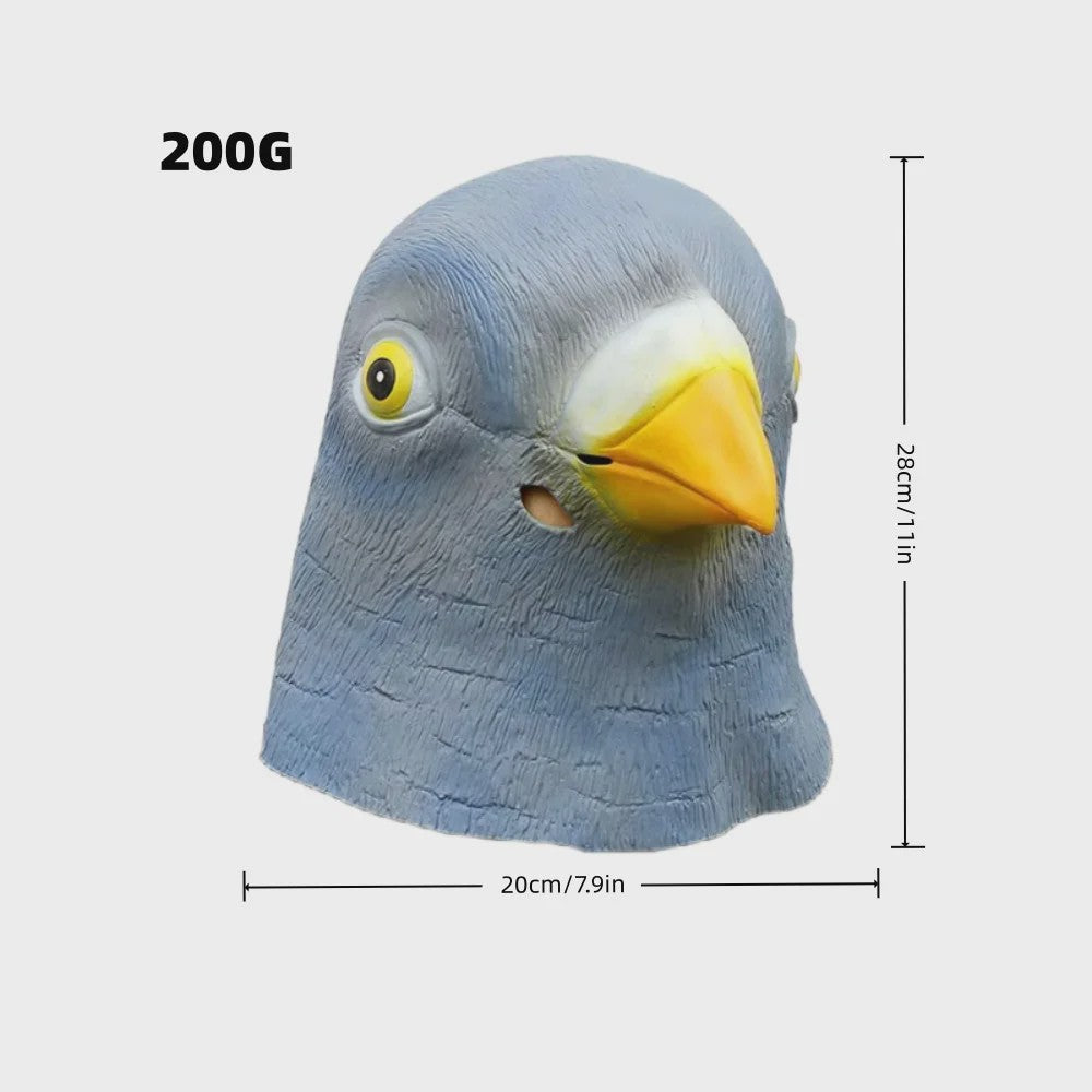 Grappig Duivenmasker - Vogelkop Kostuum voor Feestjes & Halloween