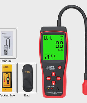 Draagbare Gaslekdetector met Geluid & Licht Alarm (0-10000 PPM)