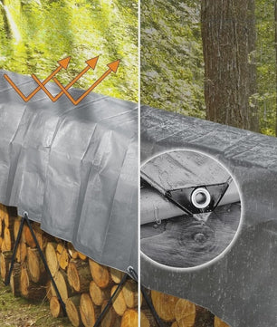 Waterdicht Tarpaulin Zeil 1.9x3m - Heavy Duty Beschermhoes met Oogjes