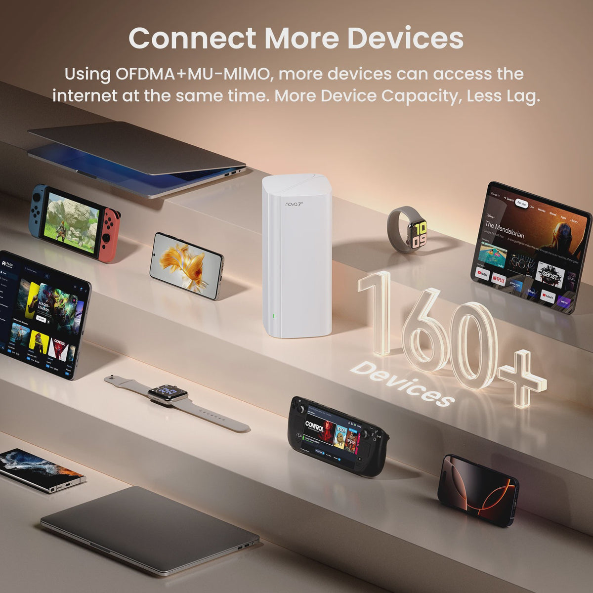 Tenda BE5100 Wi-Fi 7 Mesh Systeem - Supersnel Internet met 2.5G Poort & Uitgebreide Dekking