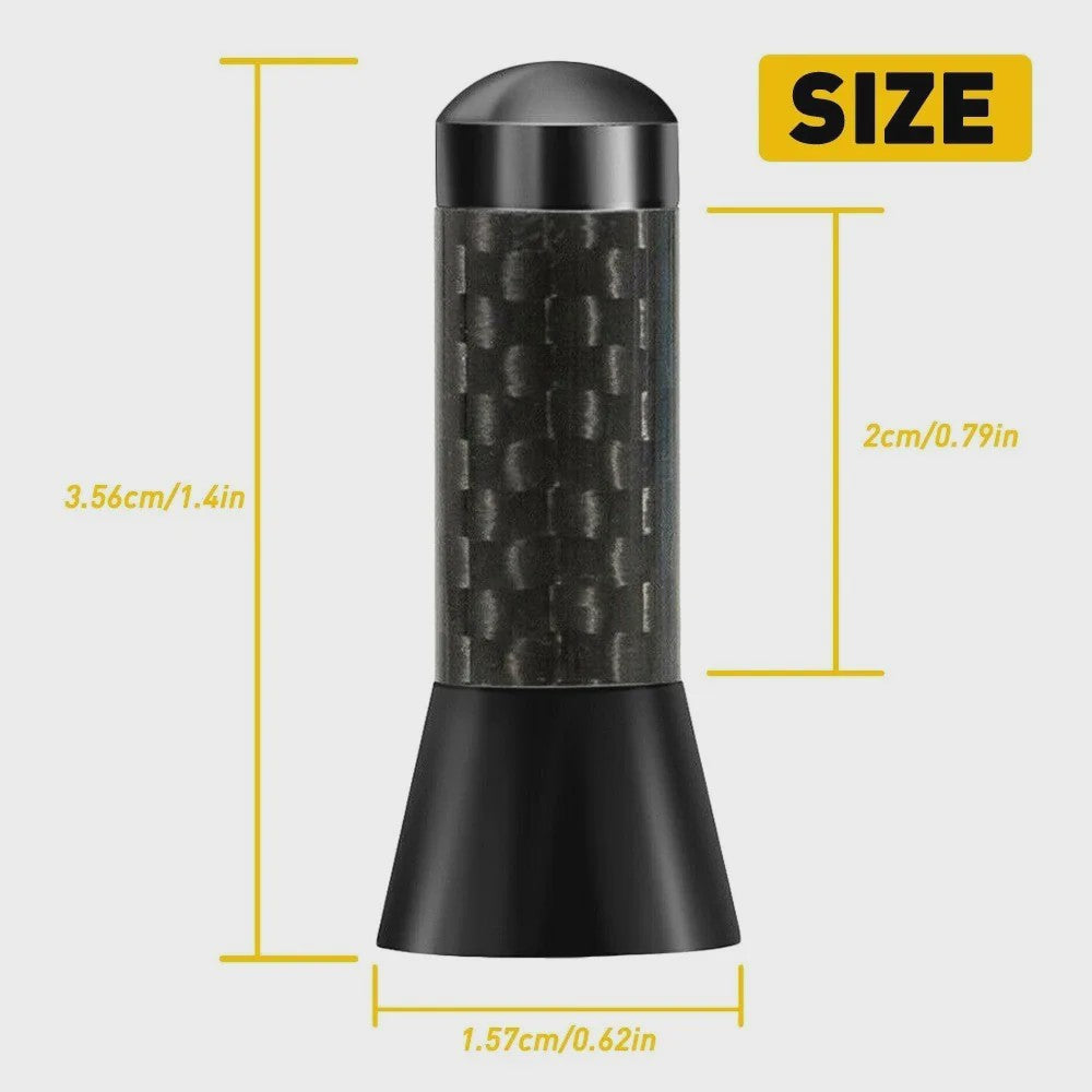 Stijlvolle Carbon Fiber Auto Antenne - Verbeterd Signaal