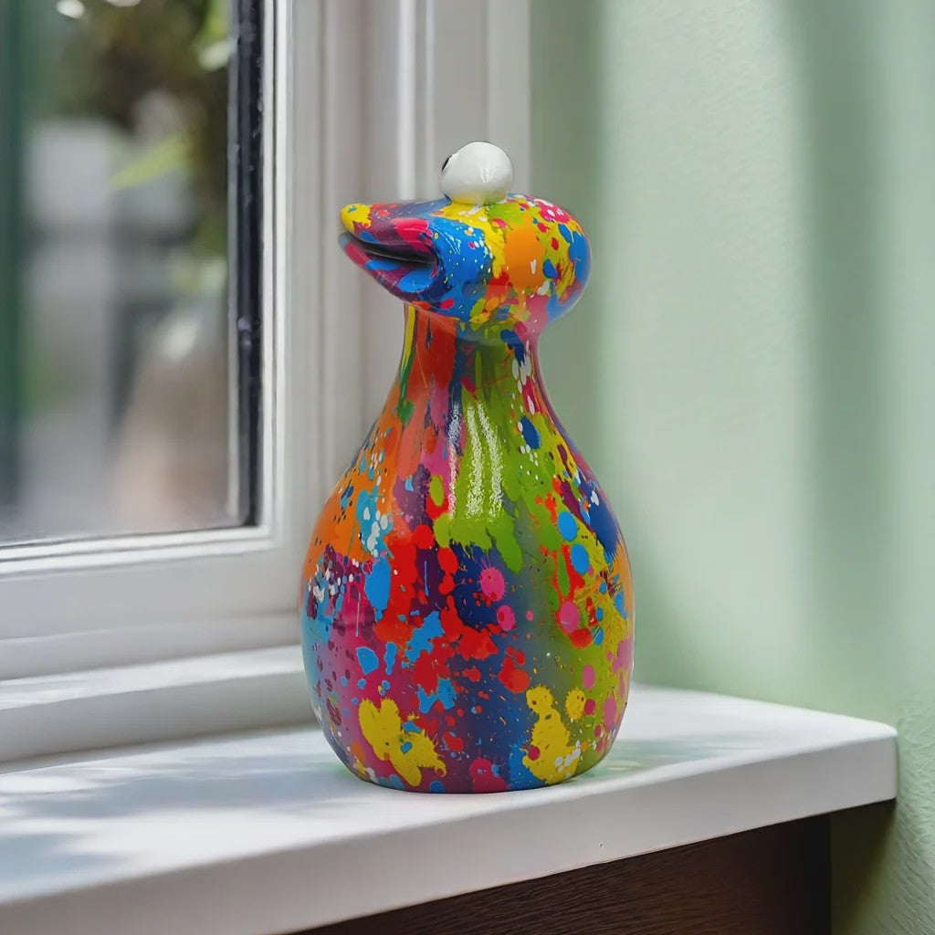 Karakteristieke Kikker Resin Figuur - Vrolijke Decoratie voor Huis, Kerst & Halloween
